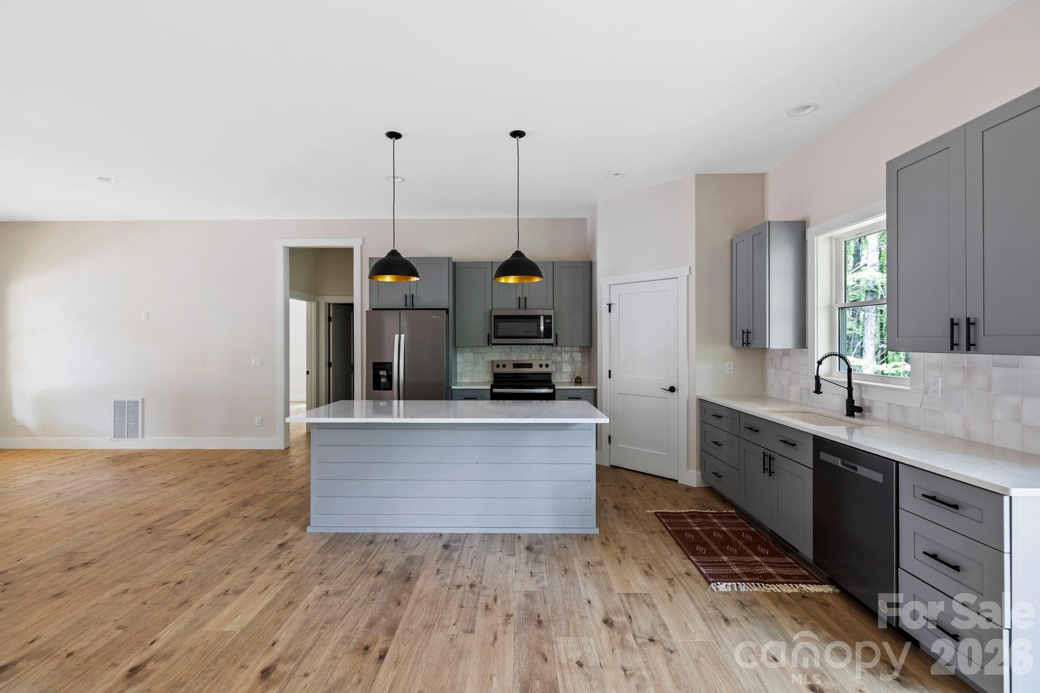 kitchen with dining table space big enough 6-8 person table - 939 Rocky Mountain Road, Lake Toxaway