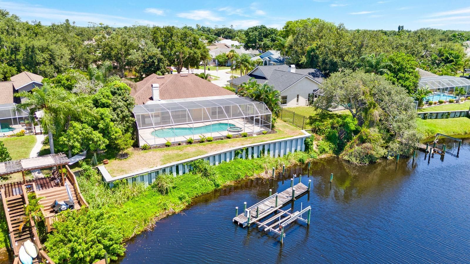 view from the river - 5410 61ST ST E, BRADENTON