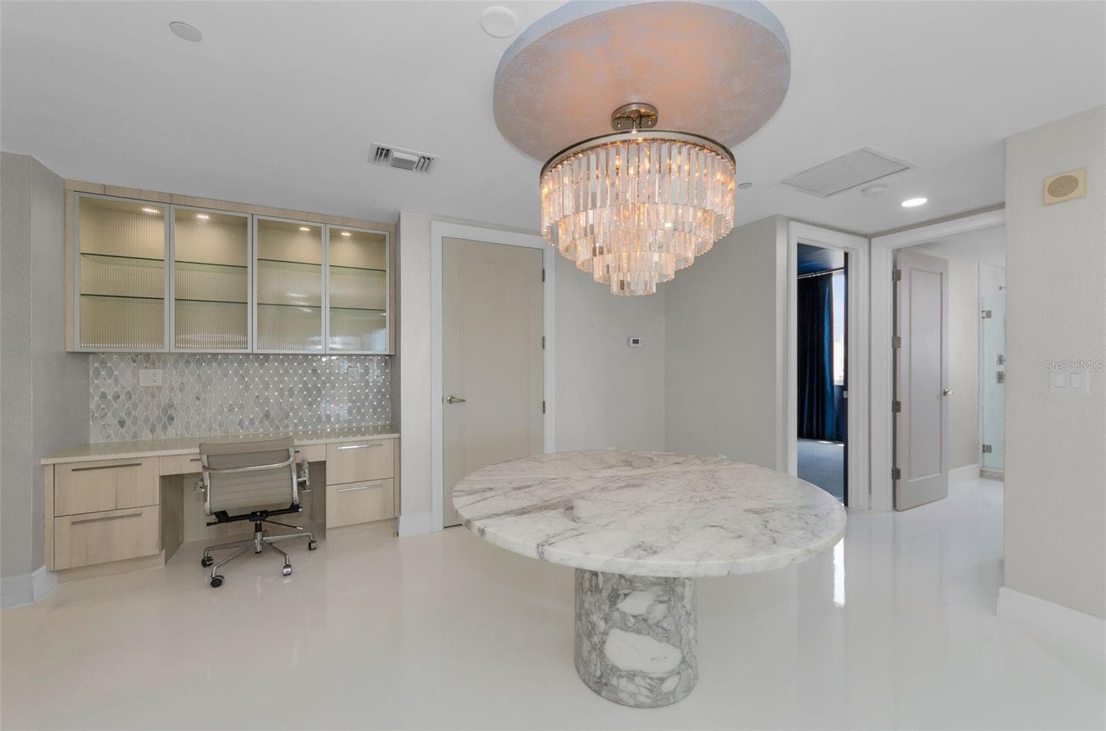 exquisite marble table area - 331 CLEVELAND ST #1101, CLEARWATER