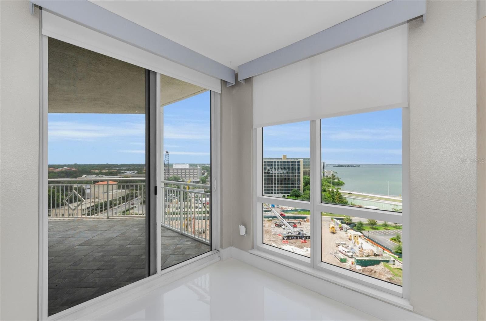 Hurricane rated sliding door and windows with double electric shade and black out Ethan Allen - 331 CLEVELAND ST #1101, CLEARWATER