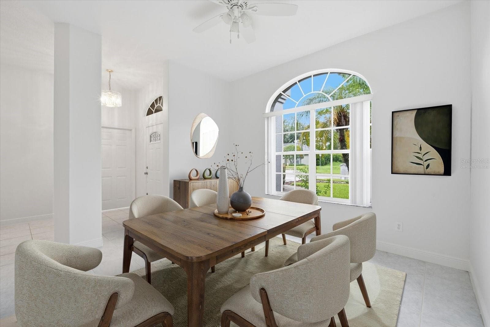 Virtually Staged Photo of formal Dining Room - 14902 DEVONSHIRE WOODS PL, TAMPA