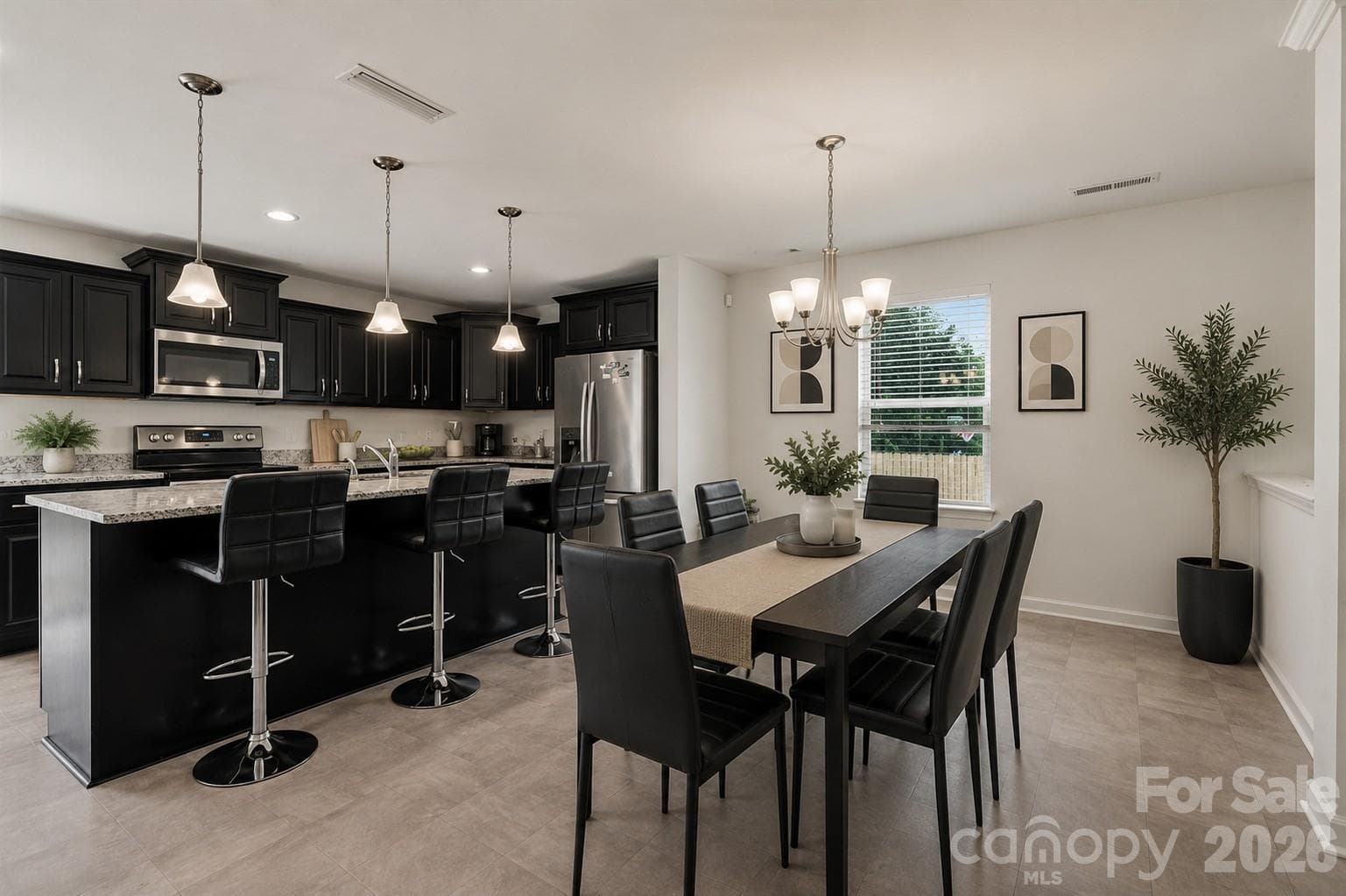 dining area (virtually staged) - 427 Amberly Circle, Pageland