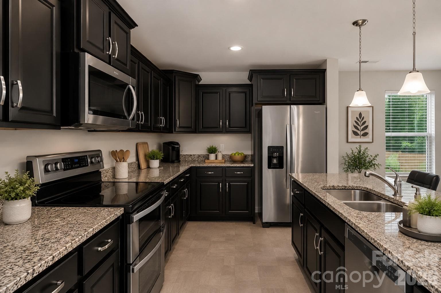 tons of cabinets & granite countertops (virtually staged) - 427 Amberly Circle, Pageland