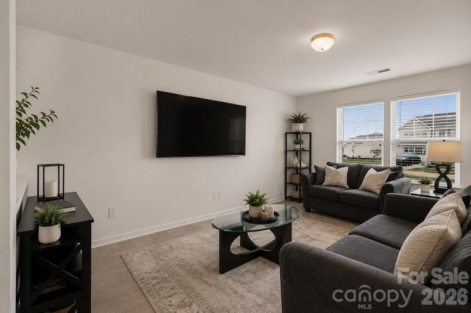 living room (virtually staged) - 427 Amberly Circle, Pageland