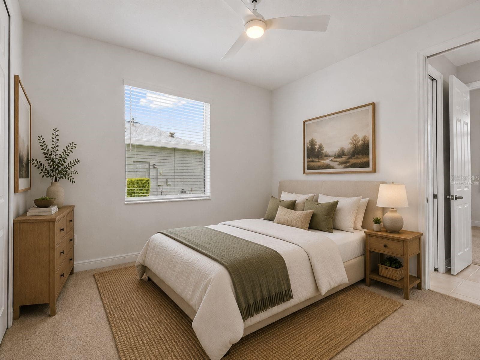 Virtually Staged: Bedroom Two - 19714 LONESOME PINE DR, LAND O LAKES