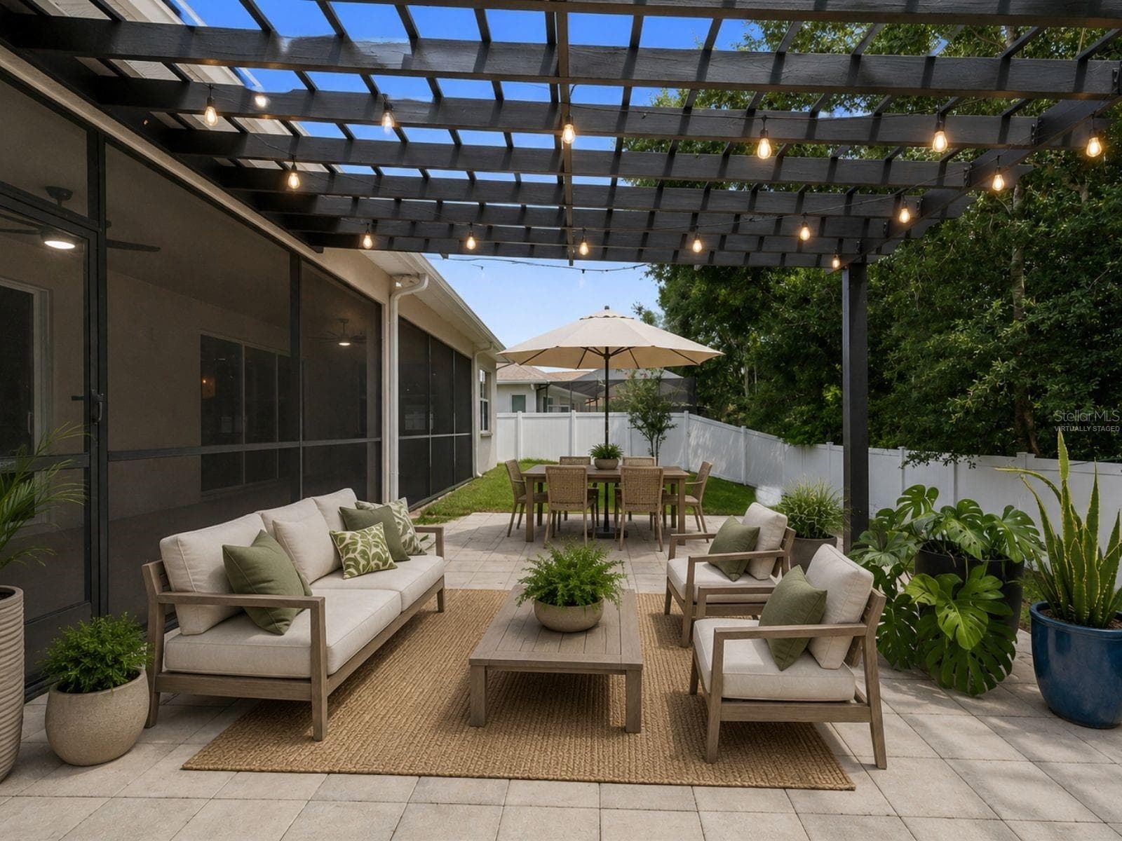 Virtually Staged: Pergola - 19714 LONESOME PINE DR, LAND O LAKES