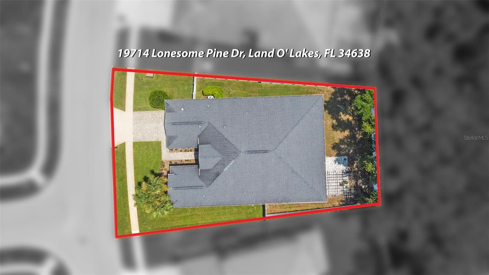 Aerial - 19714 LONESOME PINE DR, LAND O LAKES