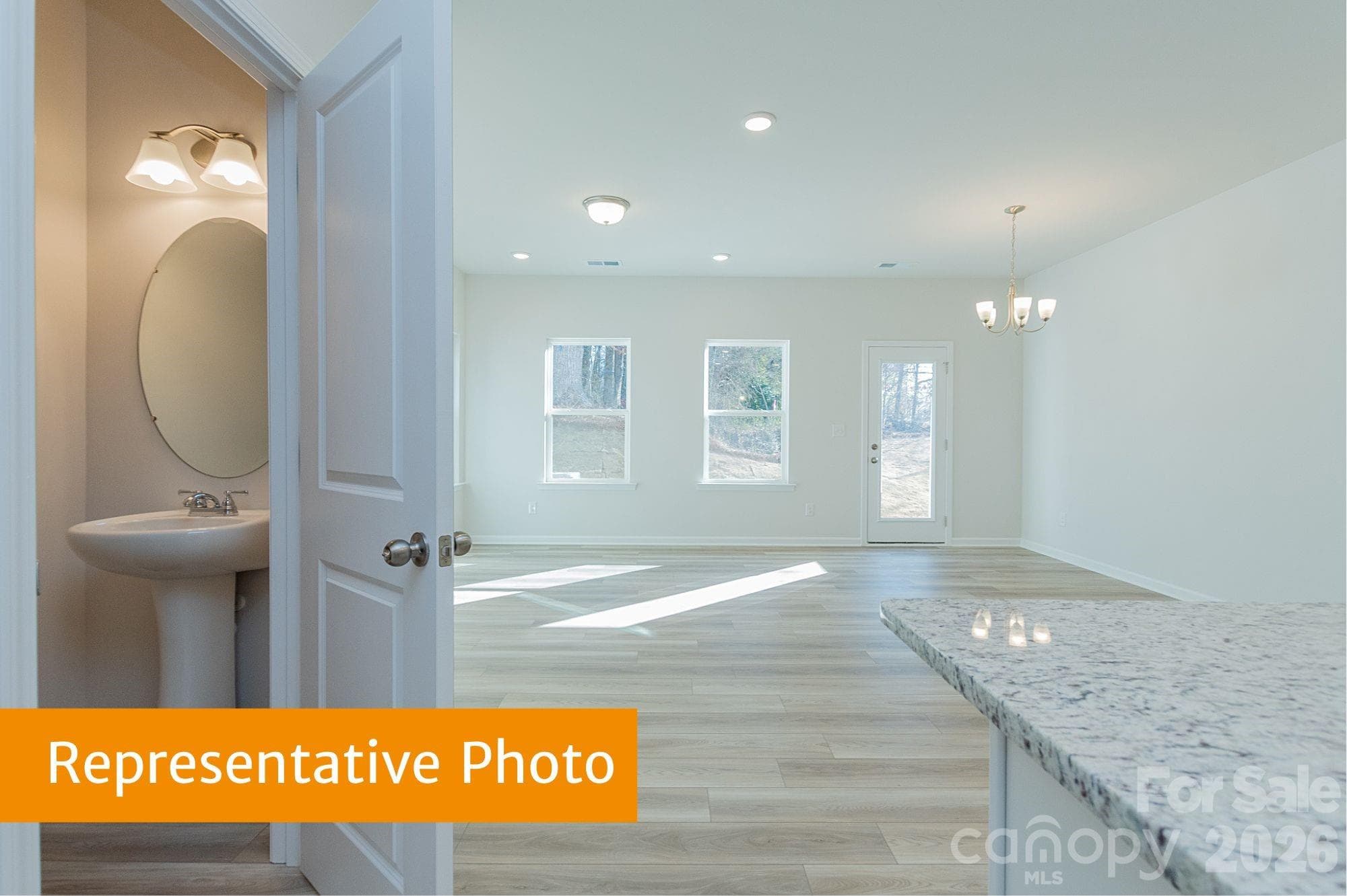 Rutledge Powder Room - 4534 Rib Eye Lane, Charlotte
