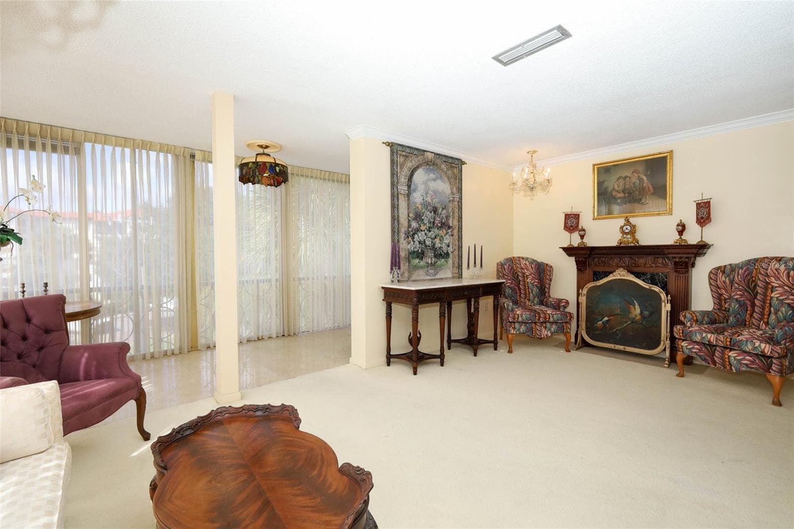 Living room & flex space with tiled floors. - 311 E MORSE BLVD #4-5, WINTER PARK