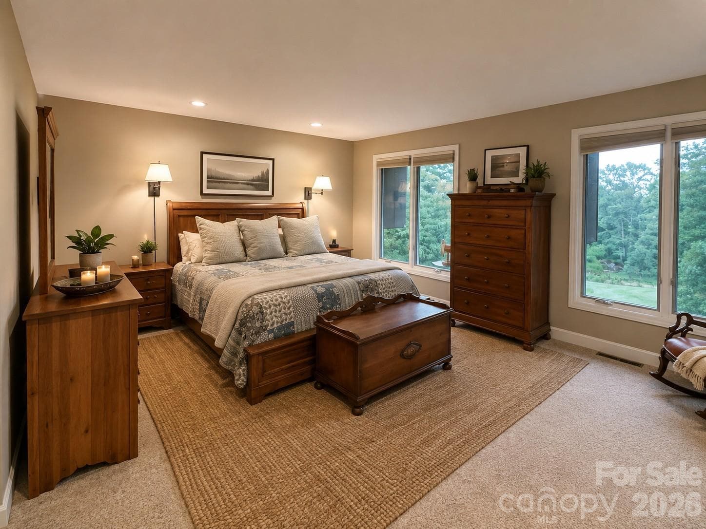 Great golf course view from primary suite - 4821 Elmhurst Drive NE, Hickory