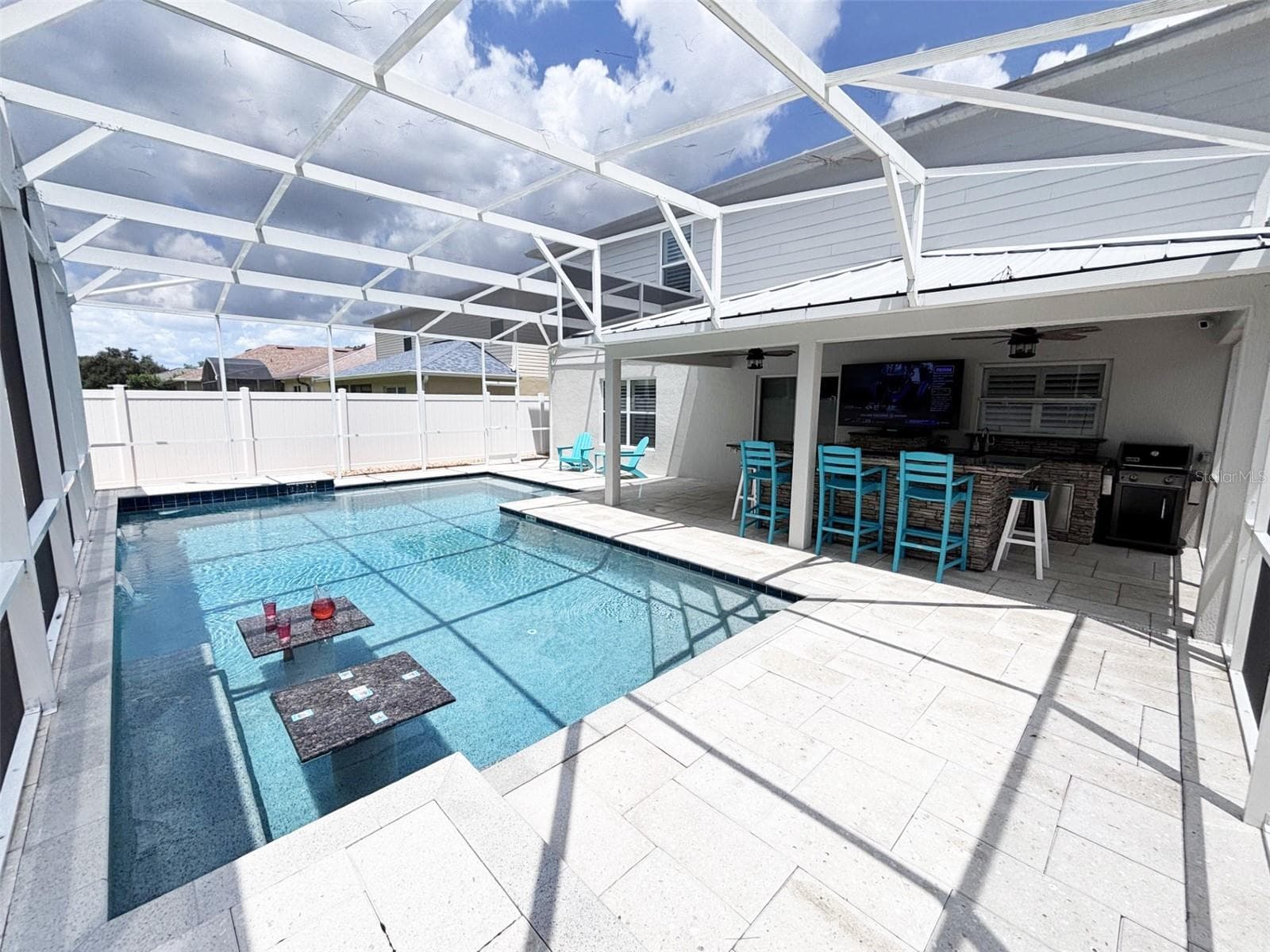 UV screened pool - 552 AEOLIAN DR, NEW SMYRNA BEACH