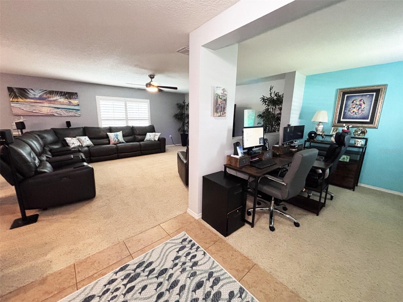 Living room, office - 552 AEOLIAN DR, NEW SMYRNA BEACH