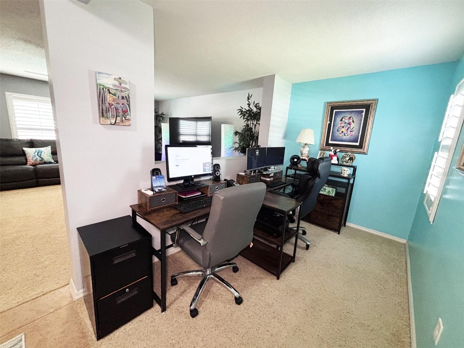 Office, living room - 552 AEOLIAN DR, NEW SMYRNA BEACH