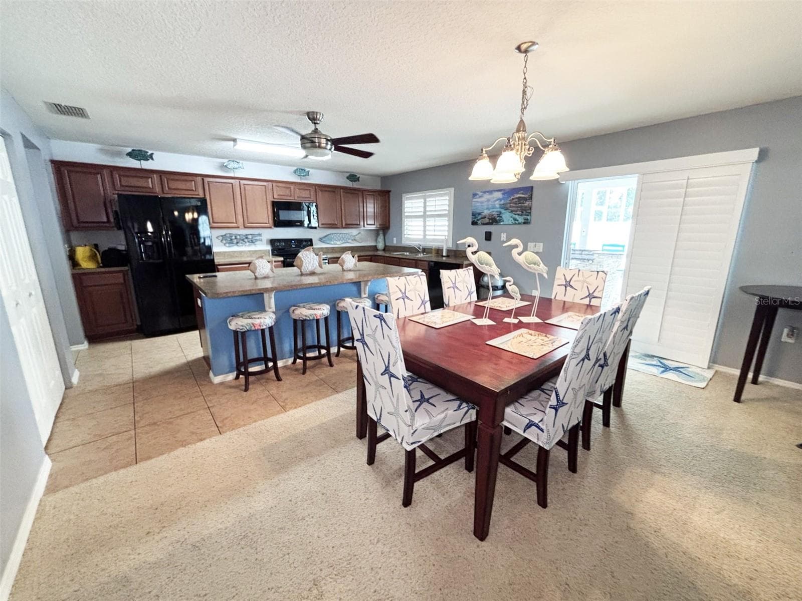 Dining room, kitchen - 552 AEOLIAN DR, NEW SMYRNA BEACH