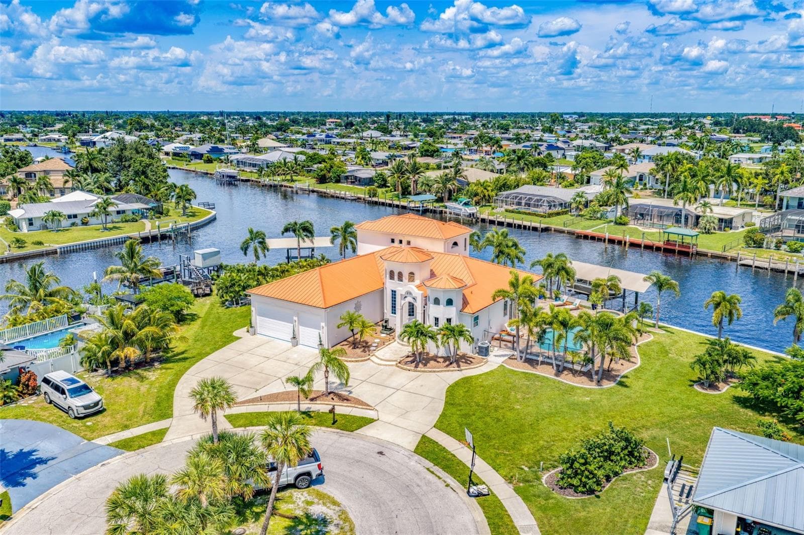 Exceptional 260 Foot Tip Lot Offering Breathtaking Water Views from Multiple Angles - 290 TAIT TER SE, PORT CHARLOTTE
