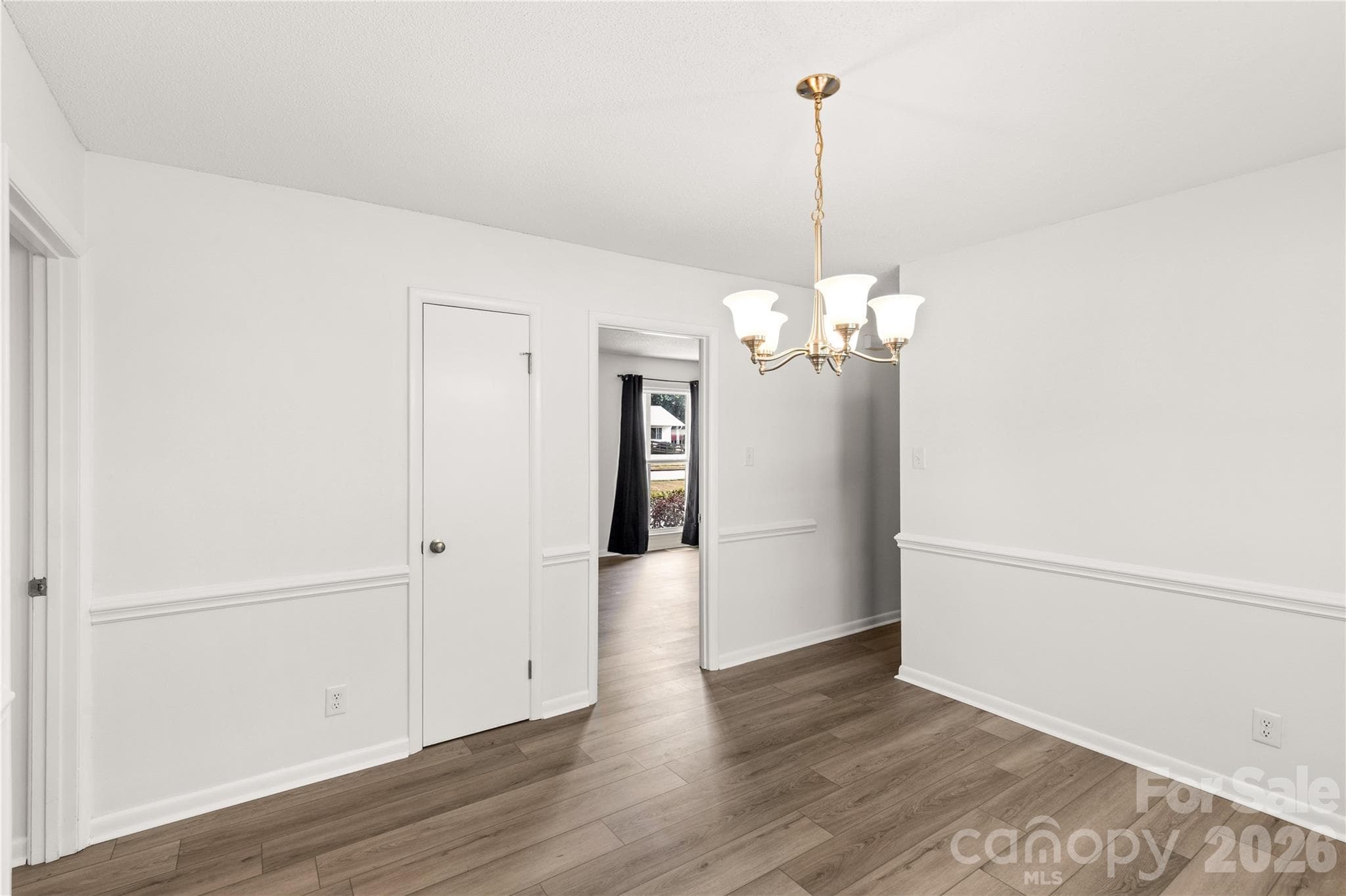 Dining area with view to the living room and kitchen - 755 Emorywood Lane, Rock Hill