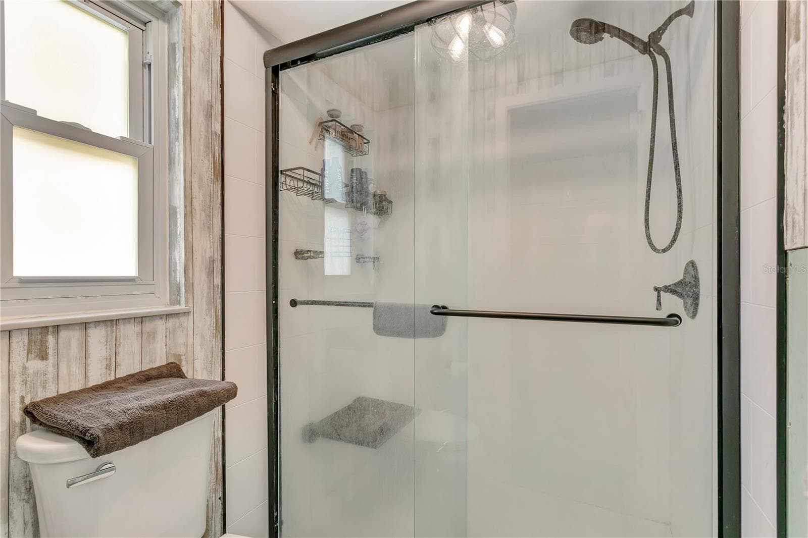 Shower in main bedroom - 10710 BILL TUCKER RD, WIMAUMA