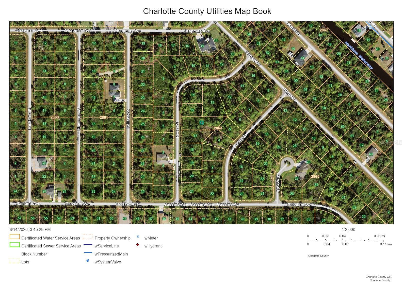 Utility Map - 482 REESE ST, PORT CHARLOTTE