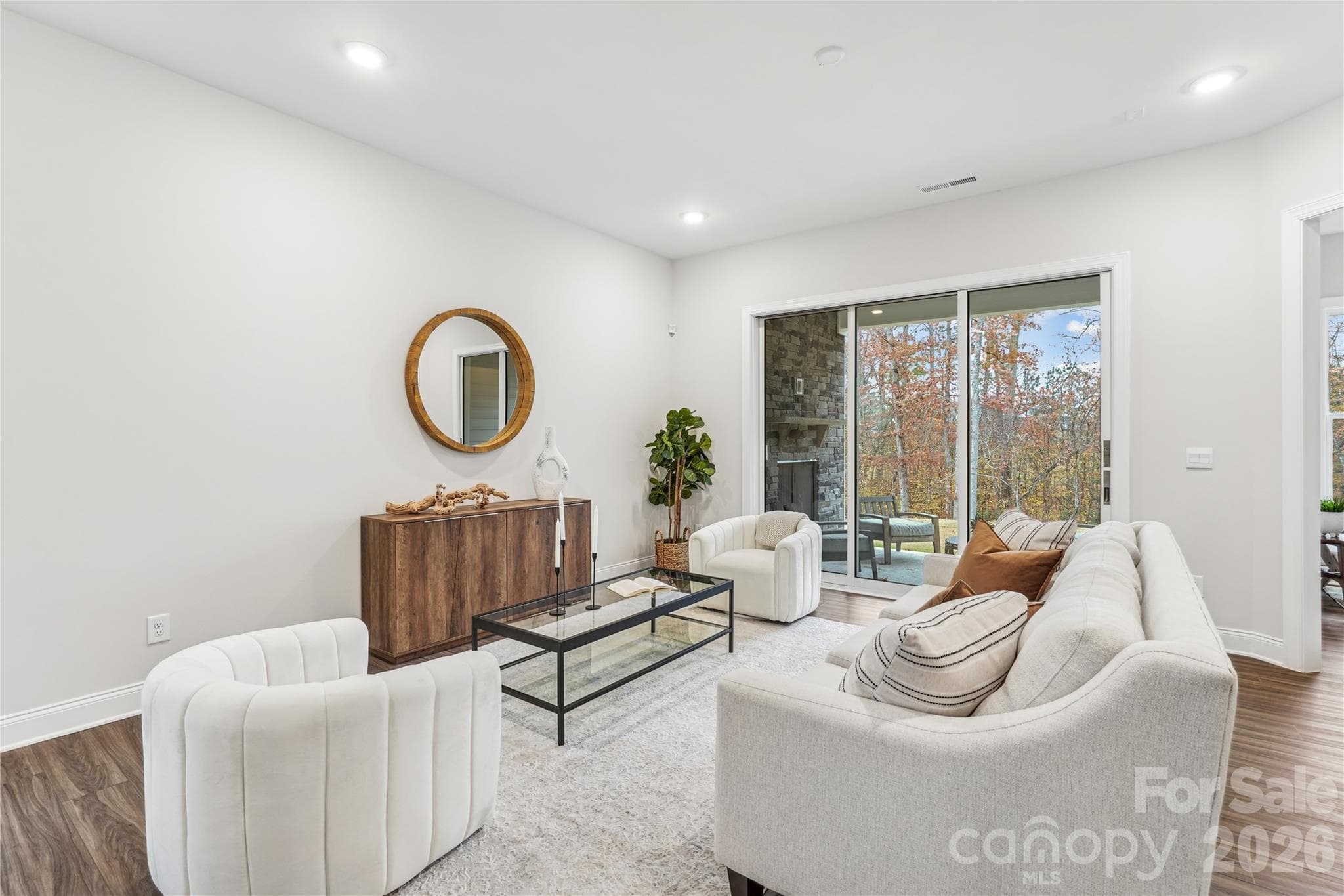 Living room example virtually staged - 2250 Whitebark Drive, Indian Land