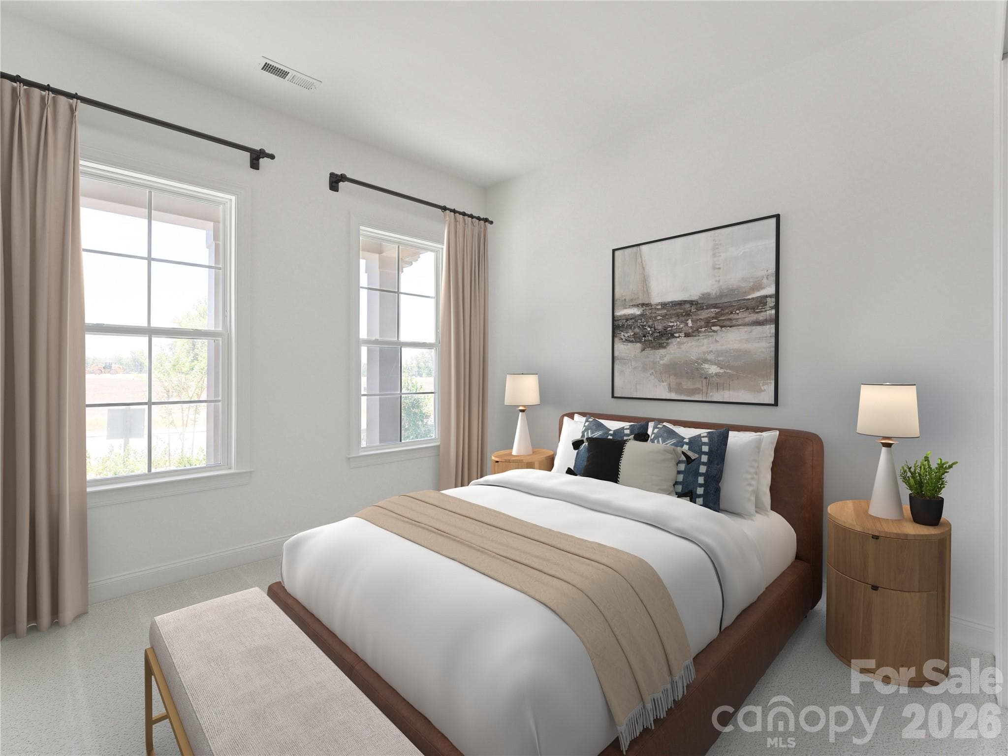 Secondary bedroom example virtually staged - 2250 Whitebark Drive, Indian Land