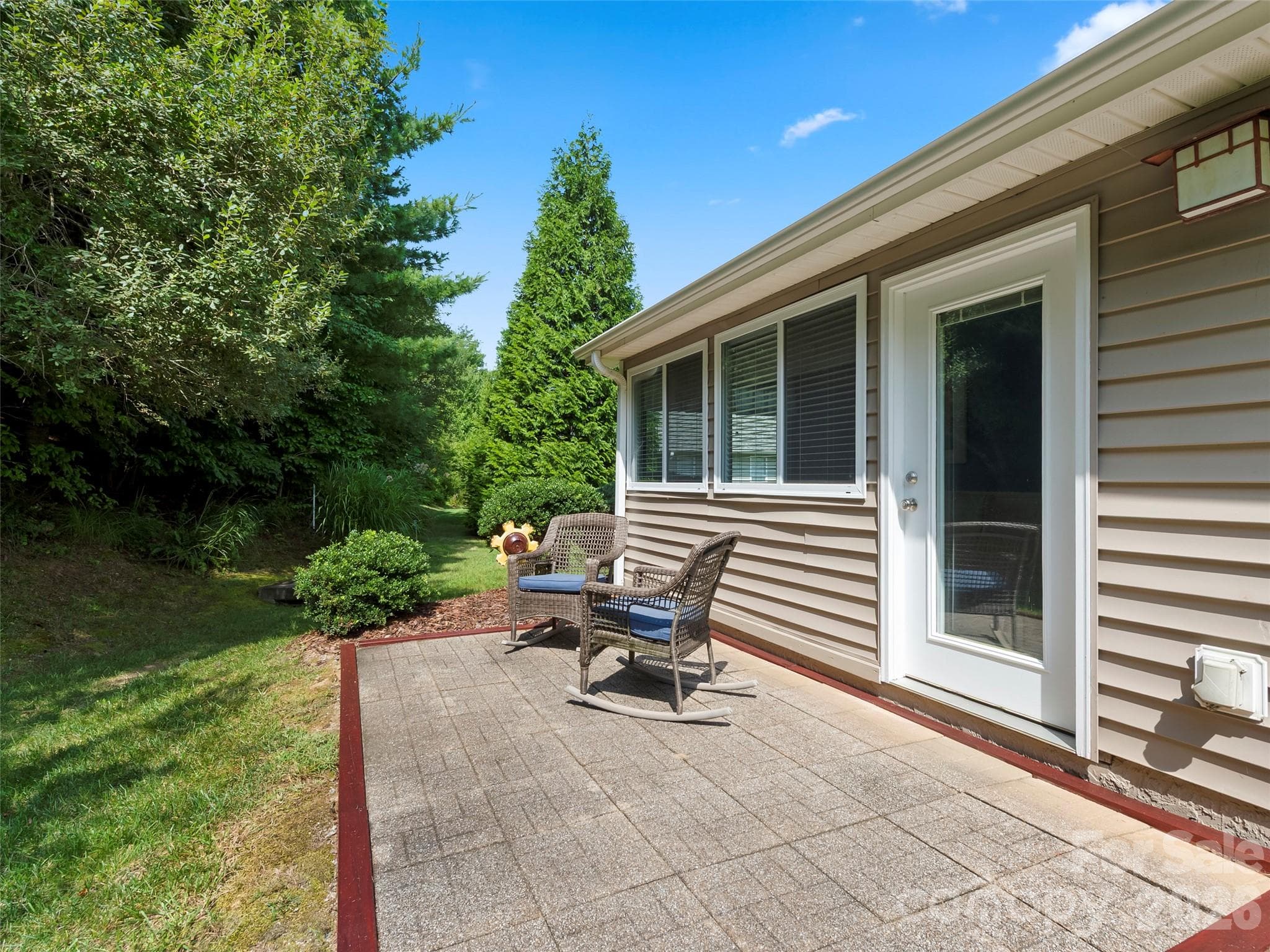Riverstone Patio at rear of home - 196 Snowy Egret Way, Hendersonville