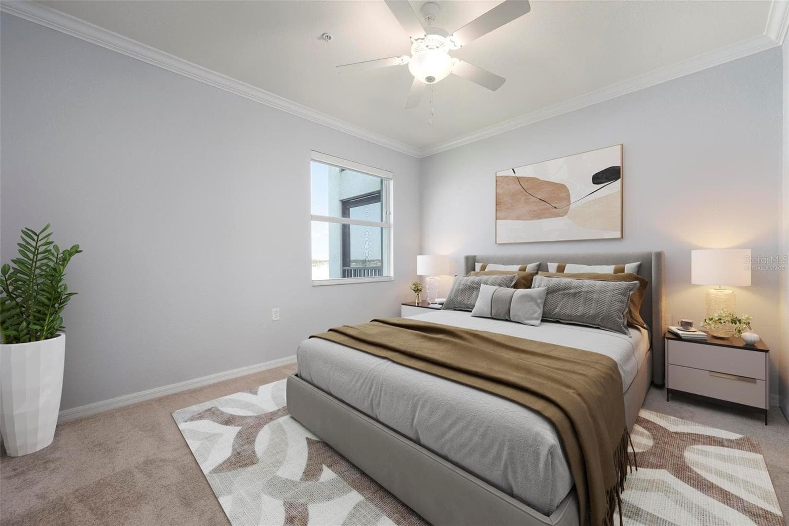 Primary Bedroom (Virtually Staged) - 920 TIDEWATER SHORES LOOP #301, BRADENTON