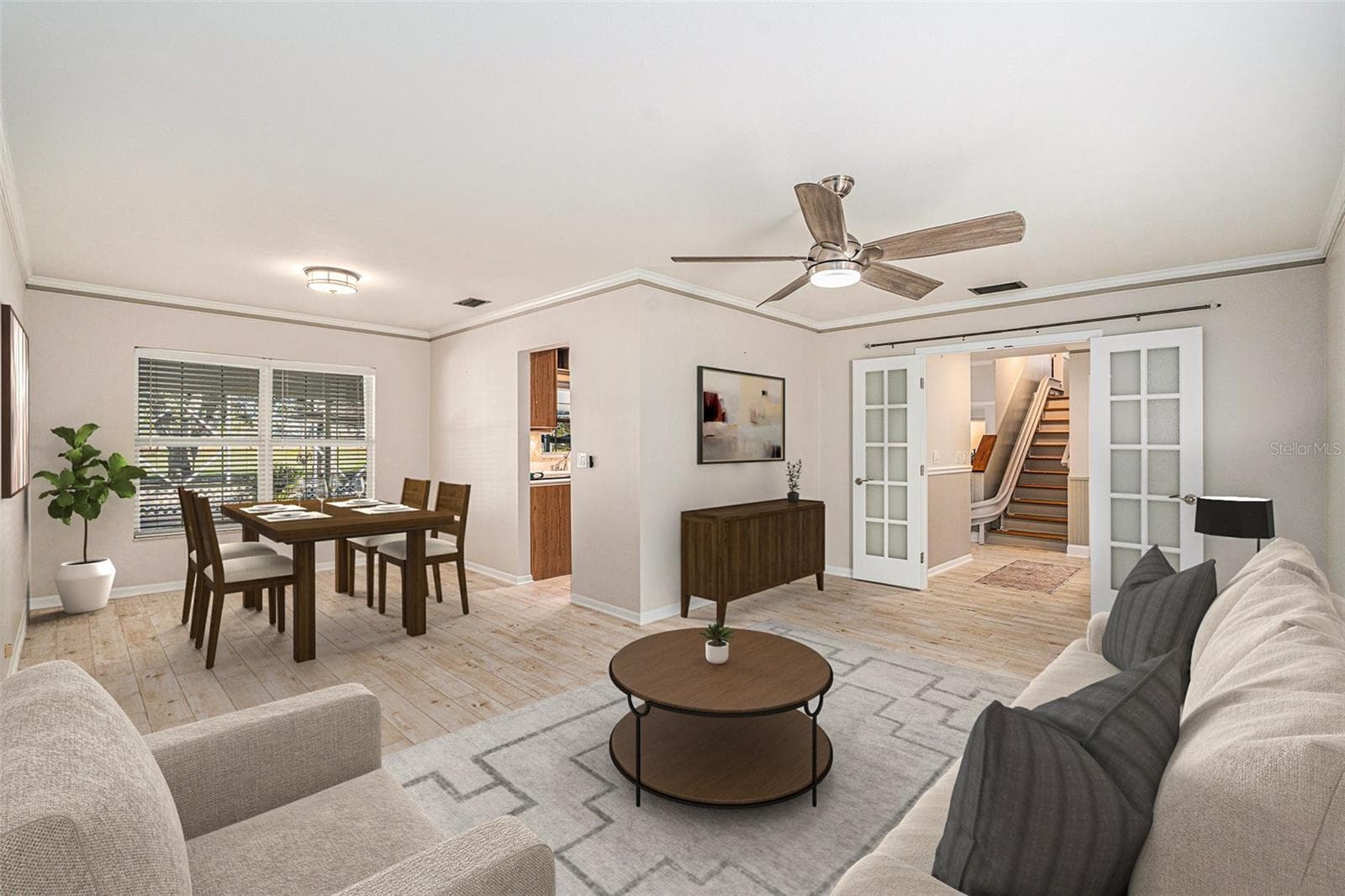 Formal living and dining room - 4611 LANDSCAPE DR, TAMPA