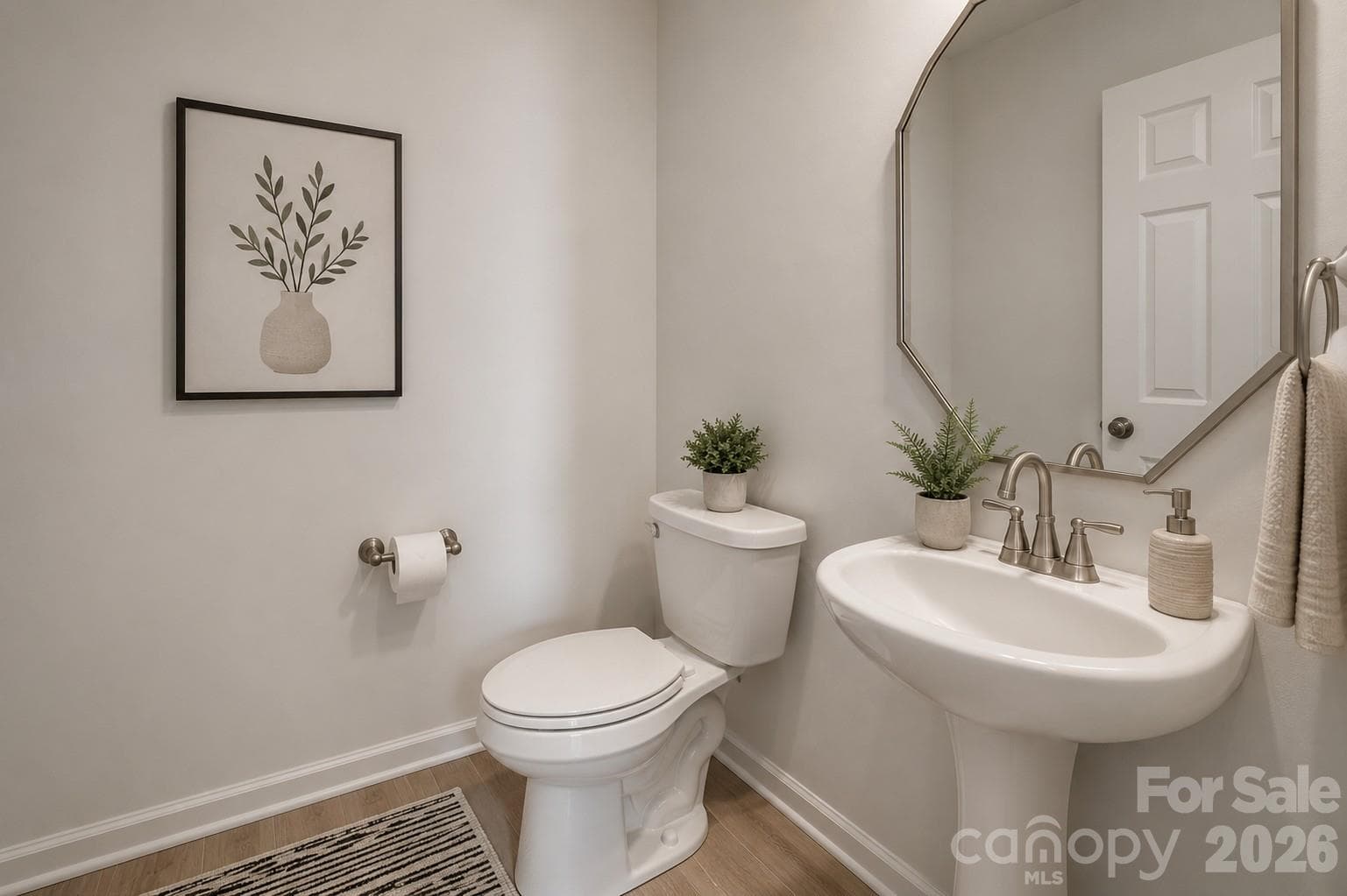 half bath (virtually staged) - 427 Amberly Circle, Pageland