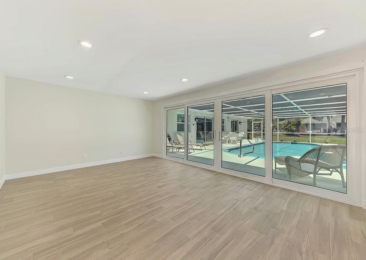 Inside the pool house. Endless possibilities! Hurricane Rated Sliders too! - 1620 MISSION VALLEY BLVD, NOKOMIS