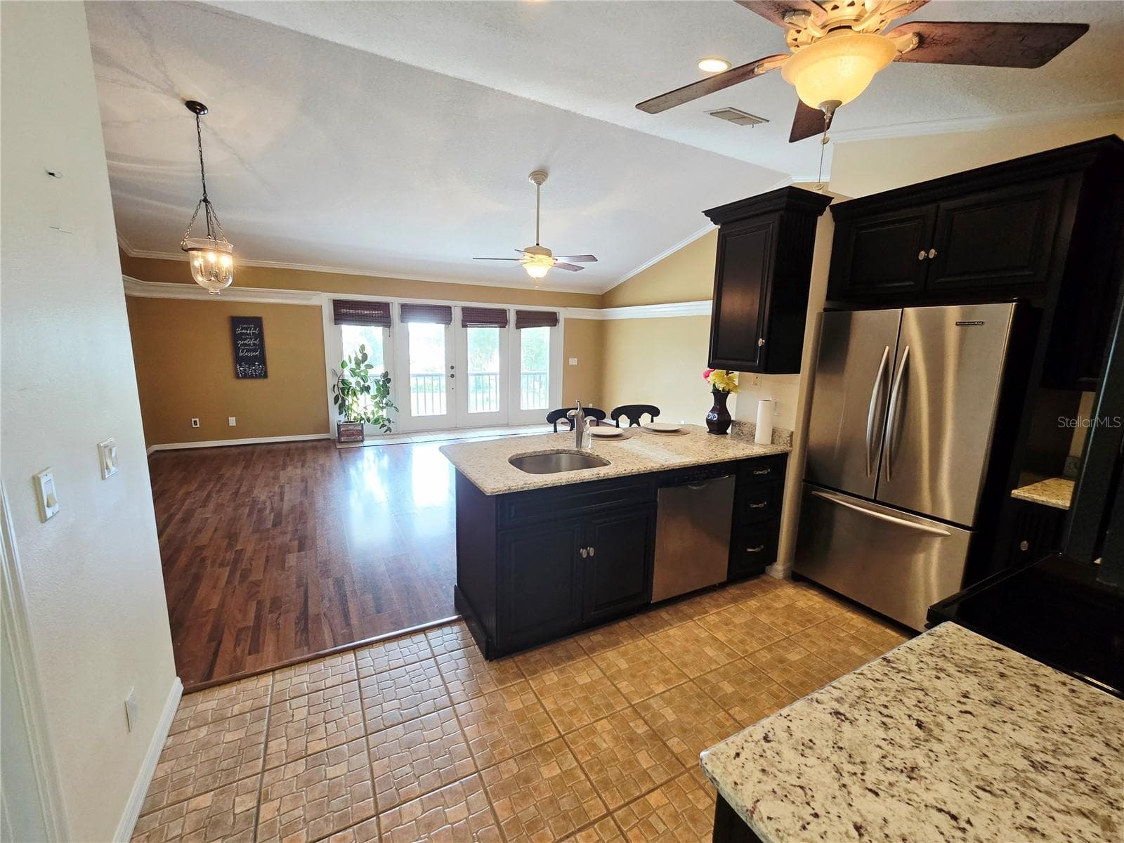 Open Kitchen to Living room & Dining Combo - 18249 ROSE ST, GROVELAND