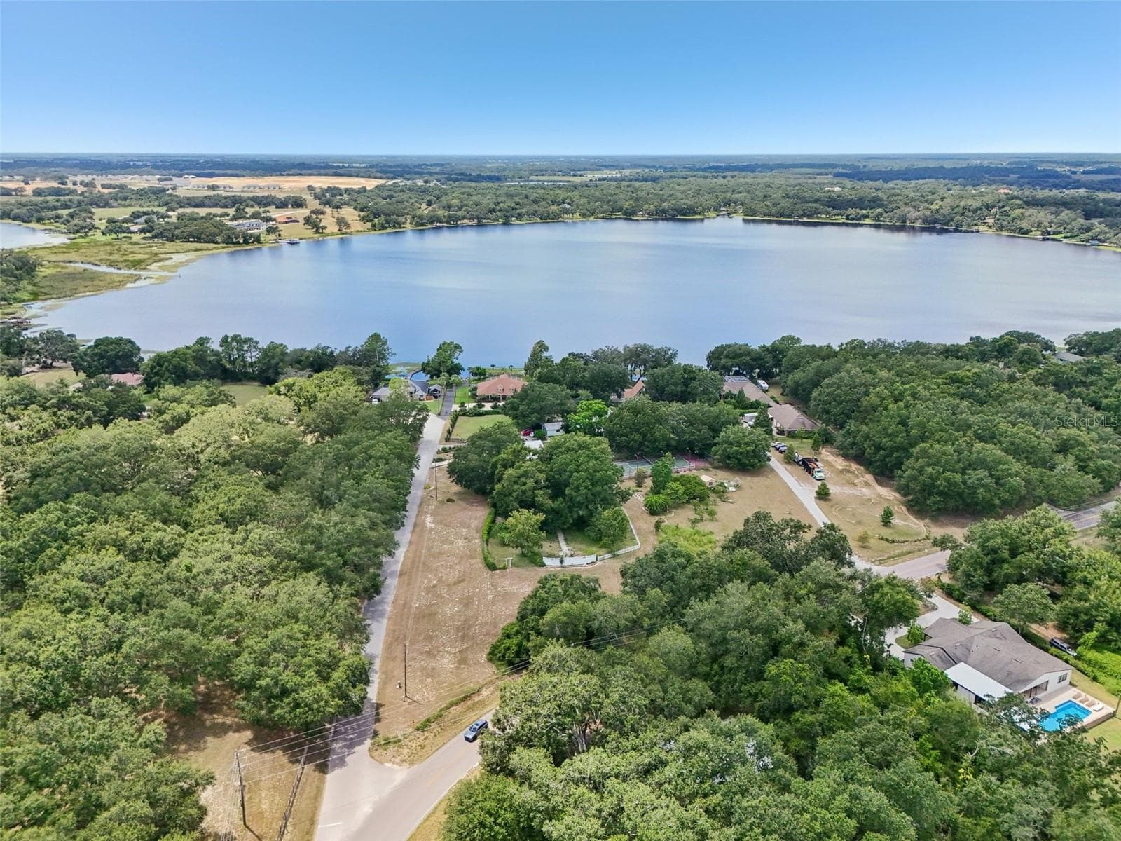 Aerial looking west Lake Emma - 18249 ROSE ST, GROVELAND