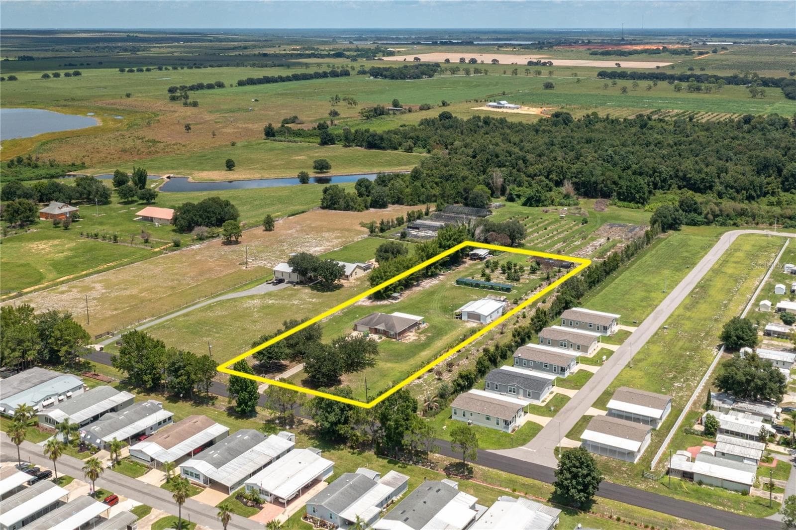 Ariel Property view - 270 KEEN RD, FROSTPROOF