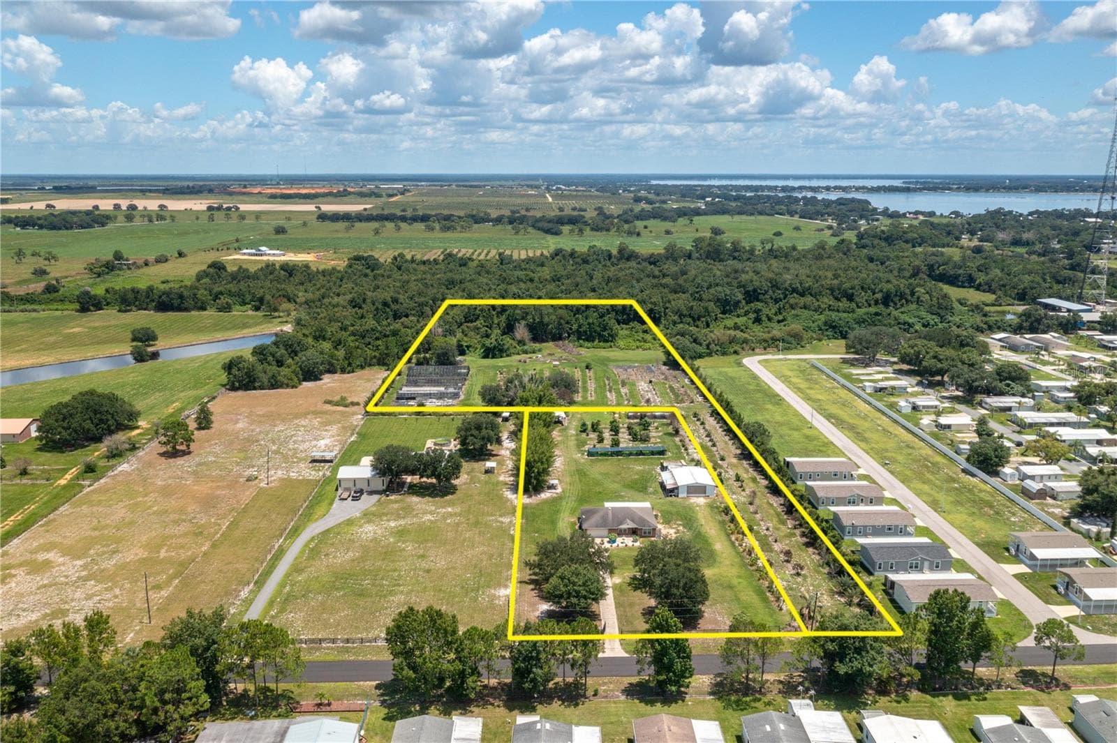 ariel view of property other property to be sold in conjunction with this on - 270 KEEN RD, FROSTPROOF