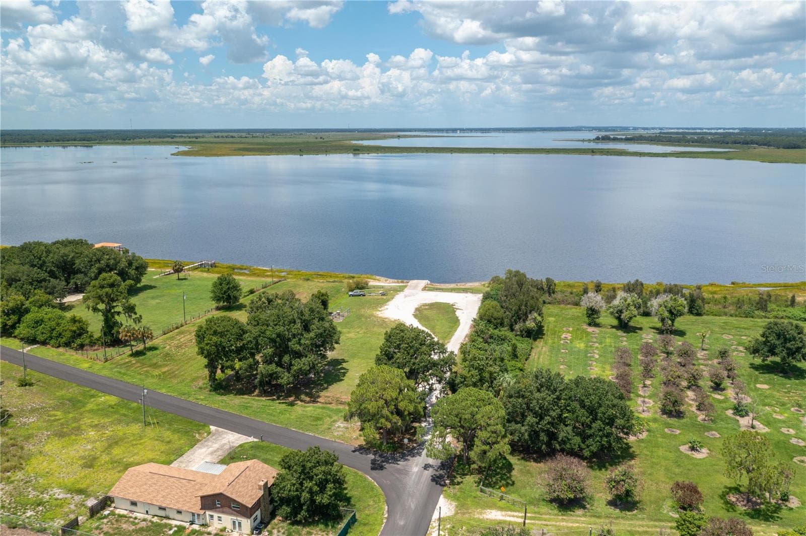 Areil view of public boat ramp - 270 KEEN RD, FROSTPROOF