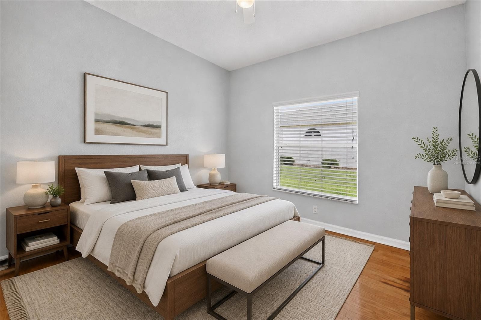 virtually staged bedroom 2 - 12 OLD CREEK CIR, ORMOND BEACH