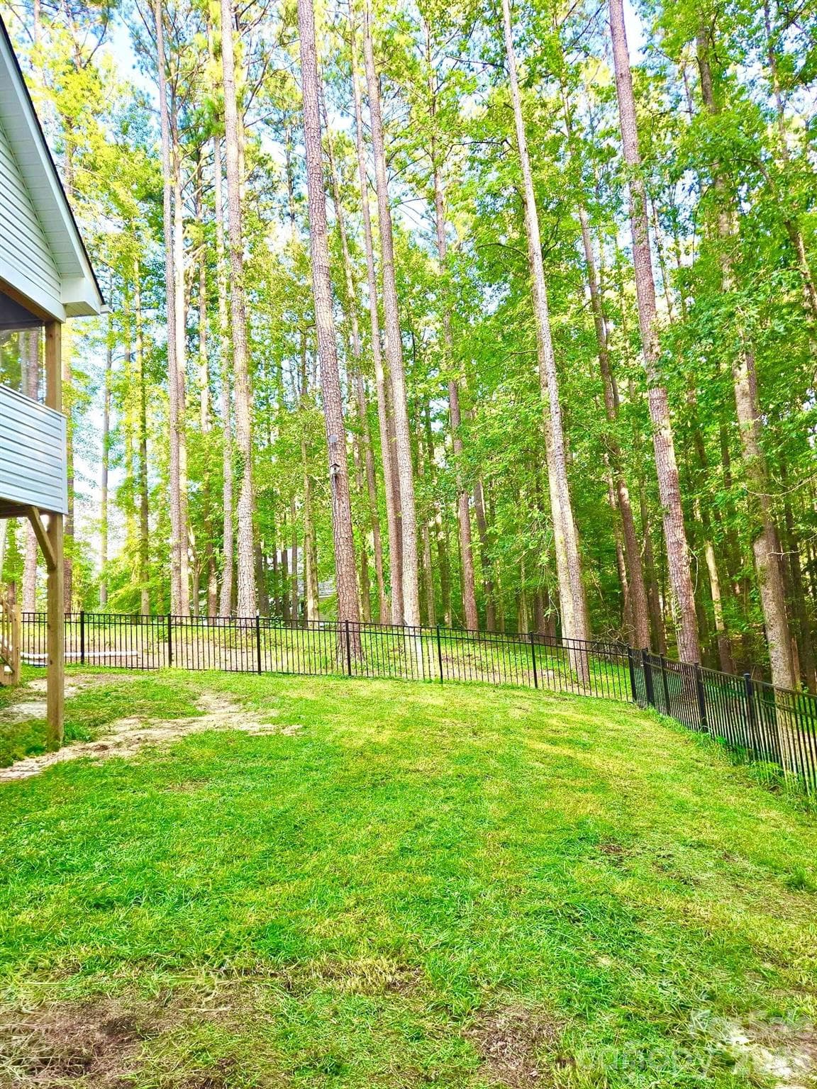 Rear fenced yard - 124 Providence Place, Chocowinity