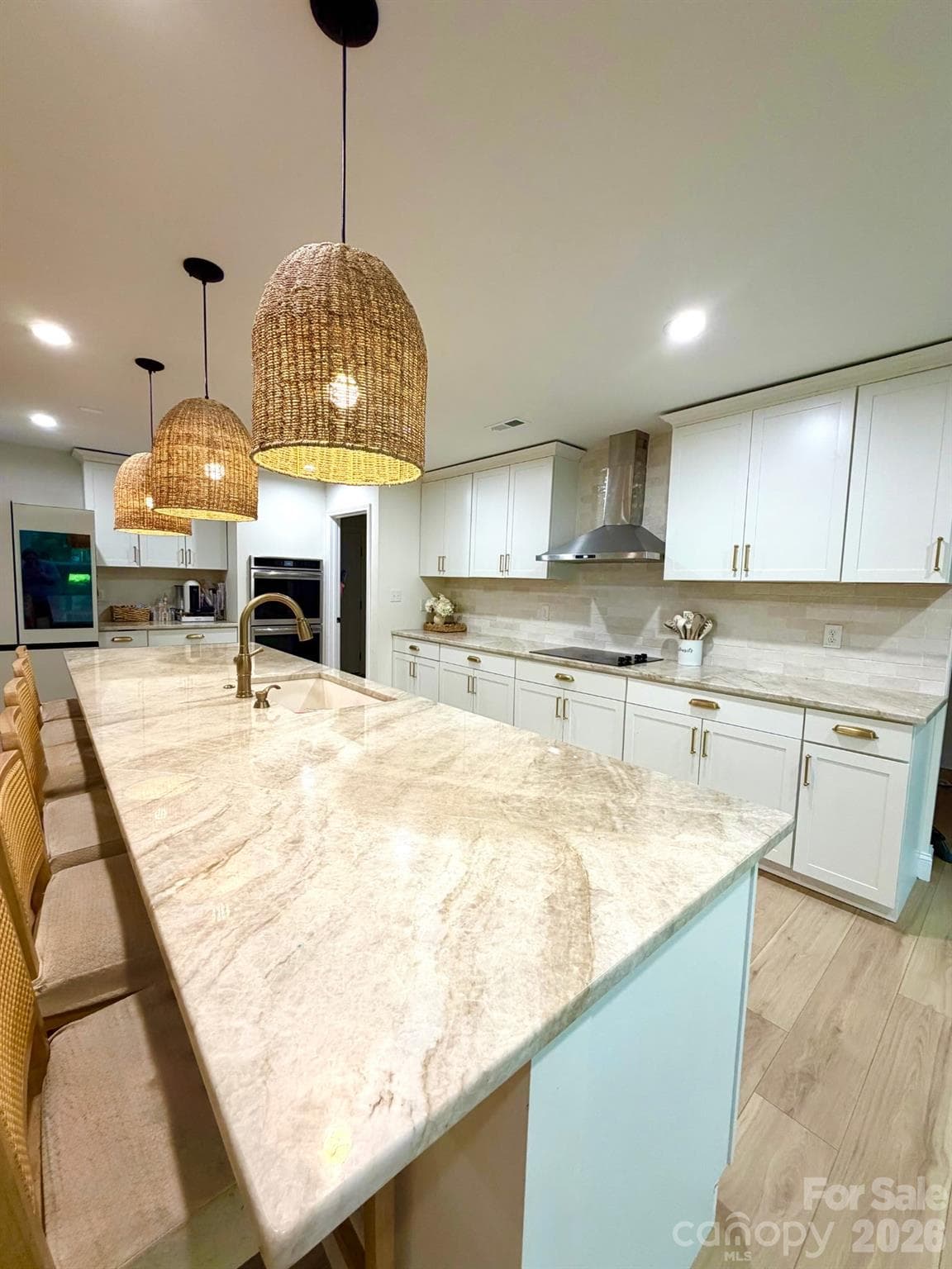 Quartzite "Taj Mahal" kitchen countertops - 124 Providence Place, Chocowinity