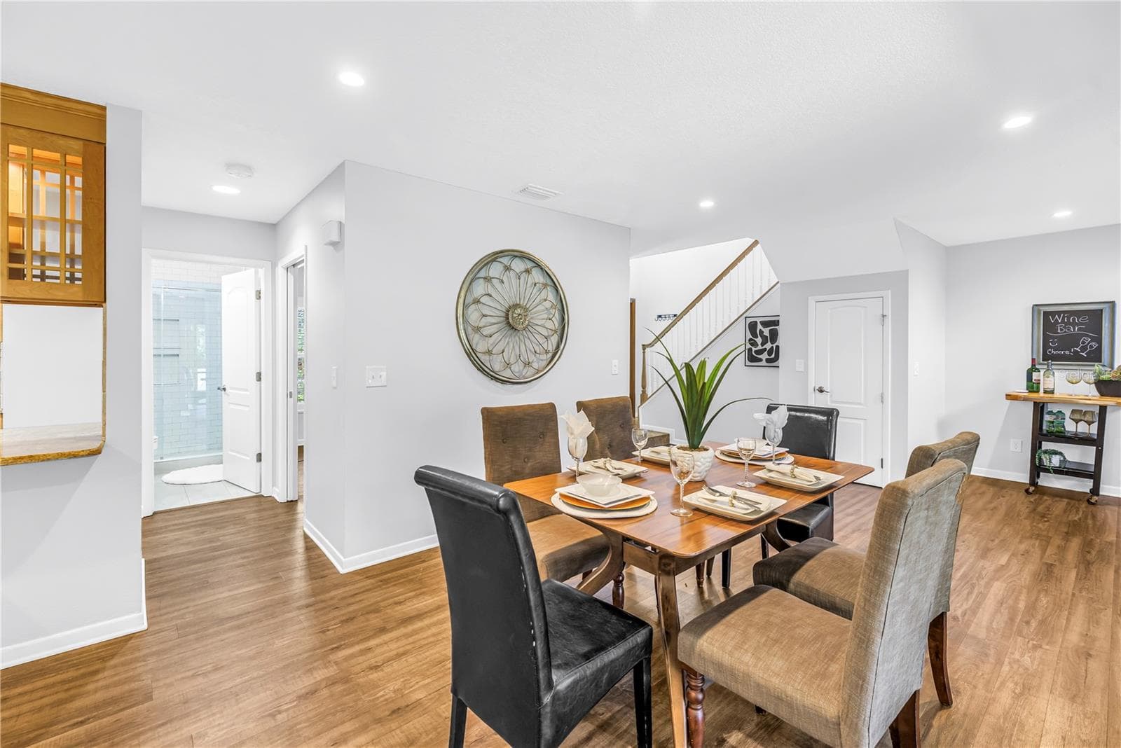 Full Size Dining Space and Open Floor Plan with Recessed Lighting - 1092 SANABEL CT NE, ST PETERSBURG