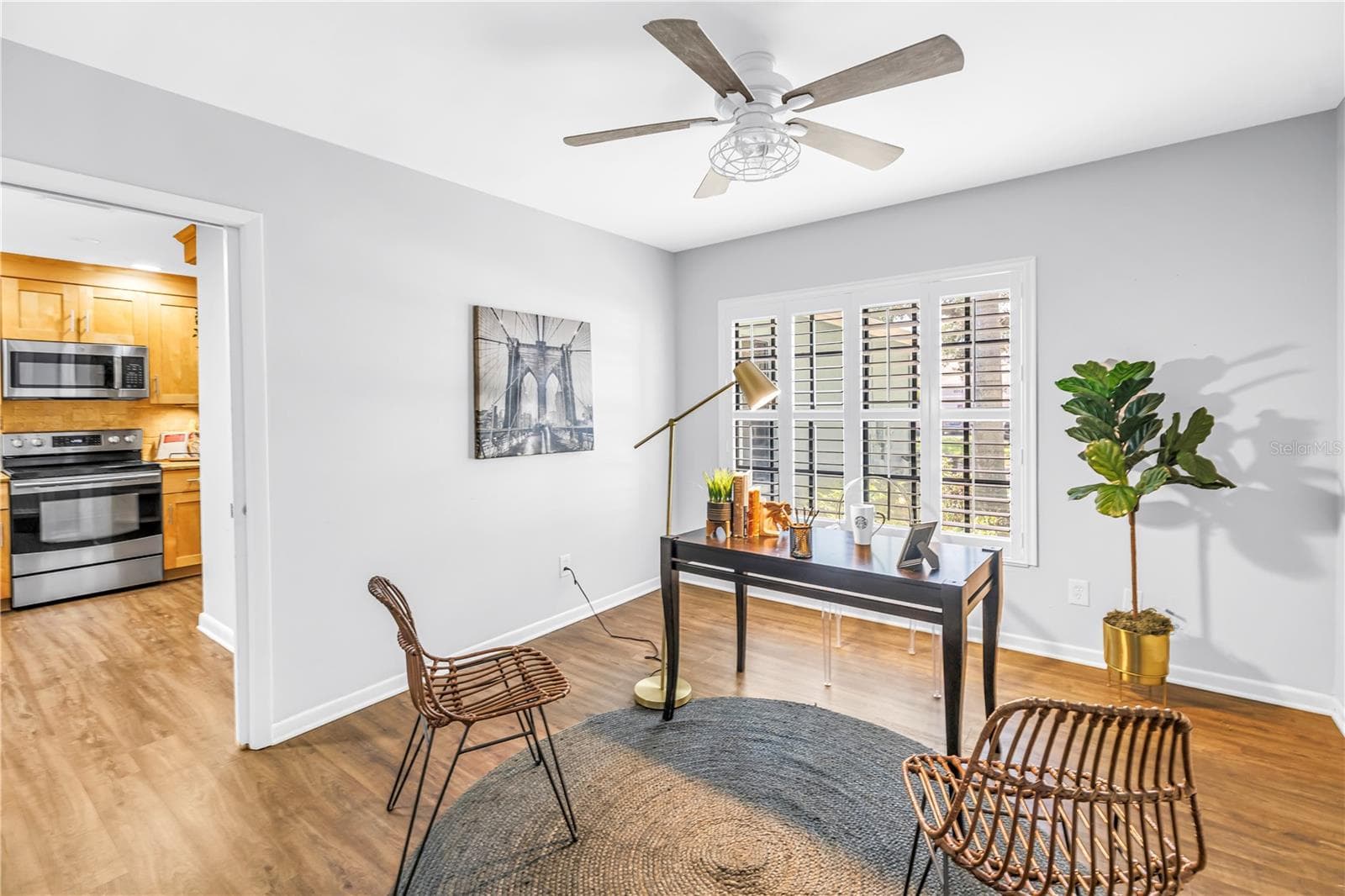 Downstairs 3rd Bedroom is often used as an office, but features a 3rd Full Bath for visitors, overnight guests or accessible residents - 1092 SANABEL CT NE, ST PETERSBURG