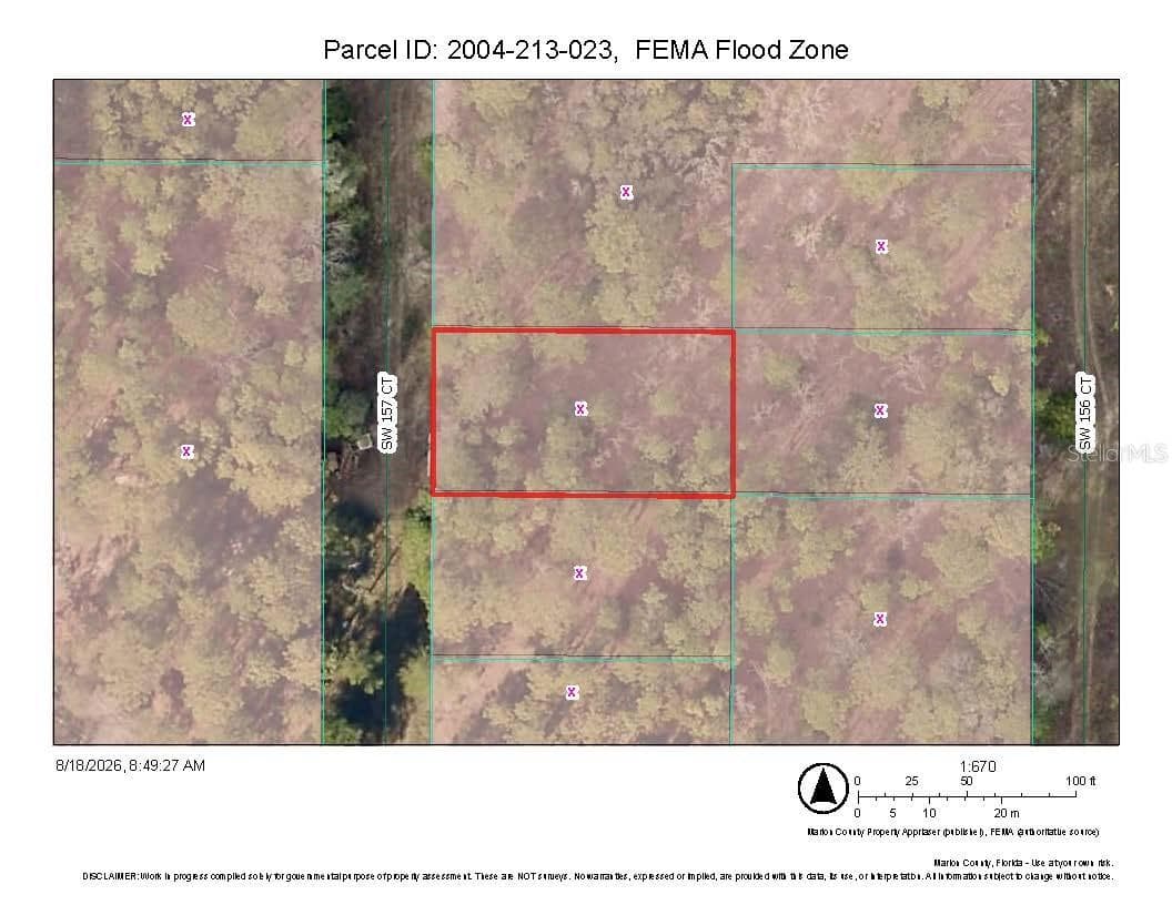 FEMA Flood Zone Map - TBD 157TH COURT, OCALA