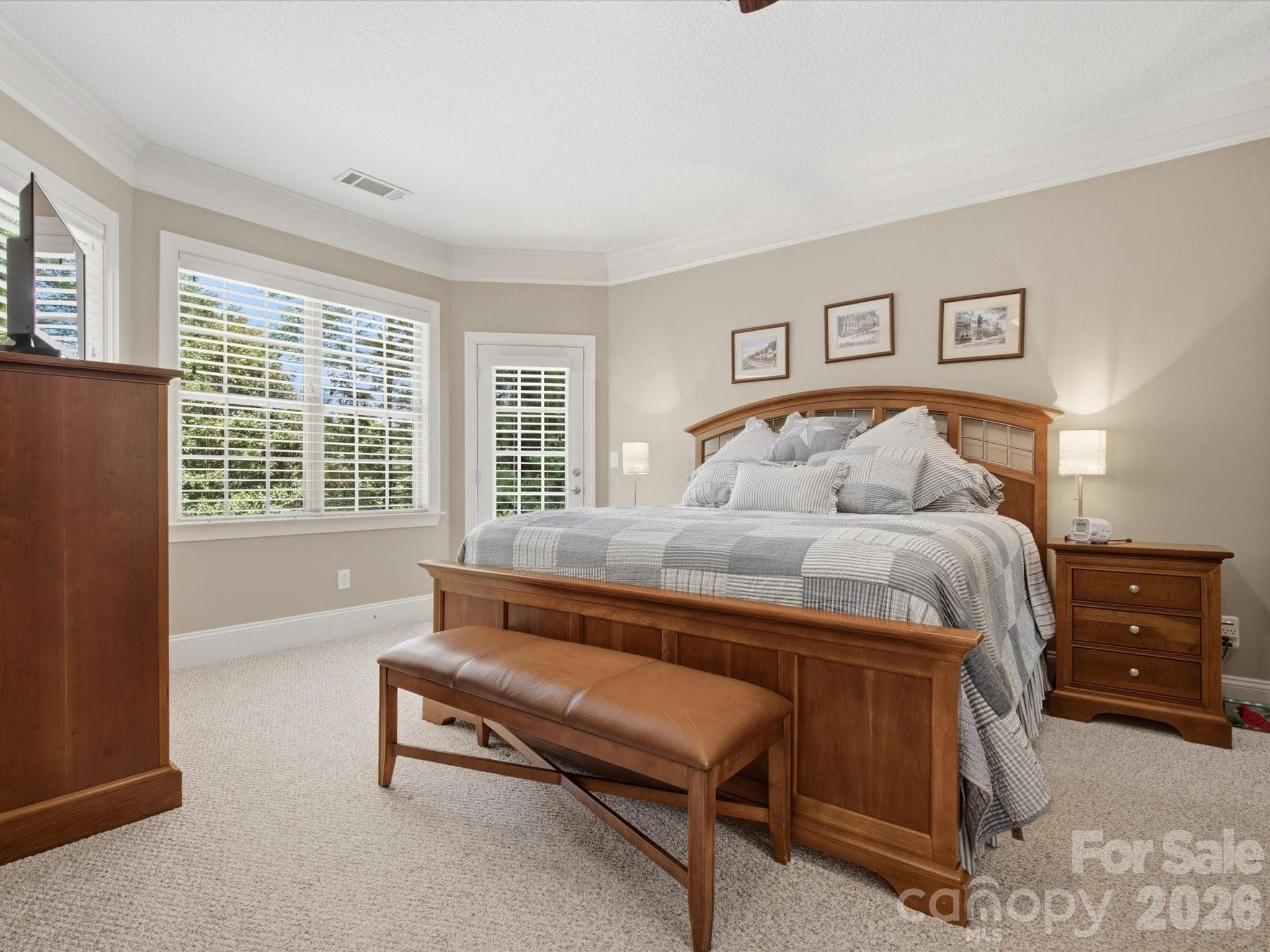 Primary Bedroom on main floor - 1023 Madras Court, Davidson