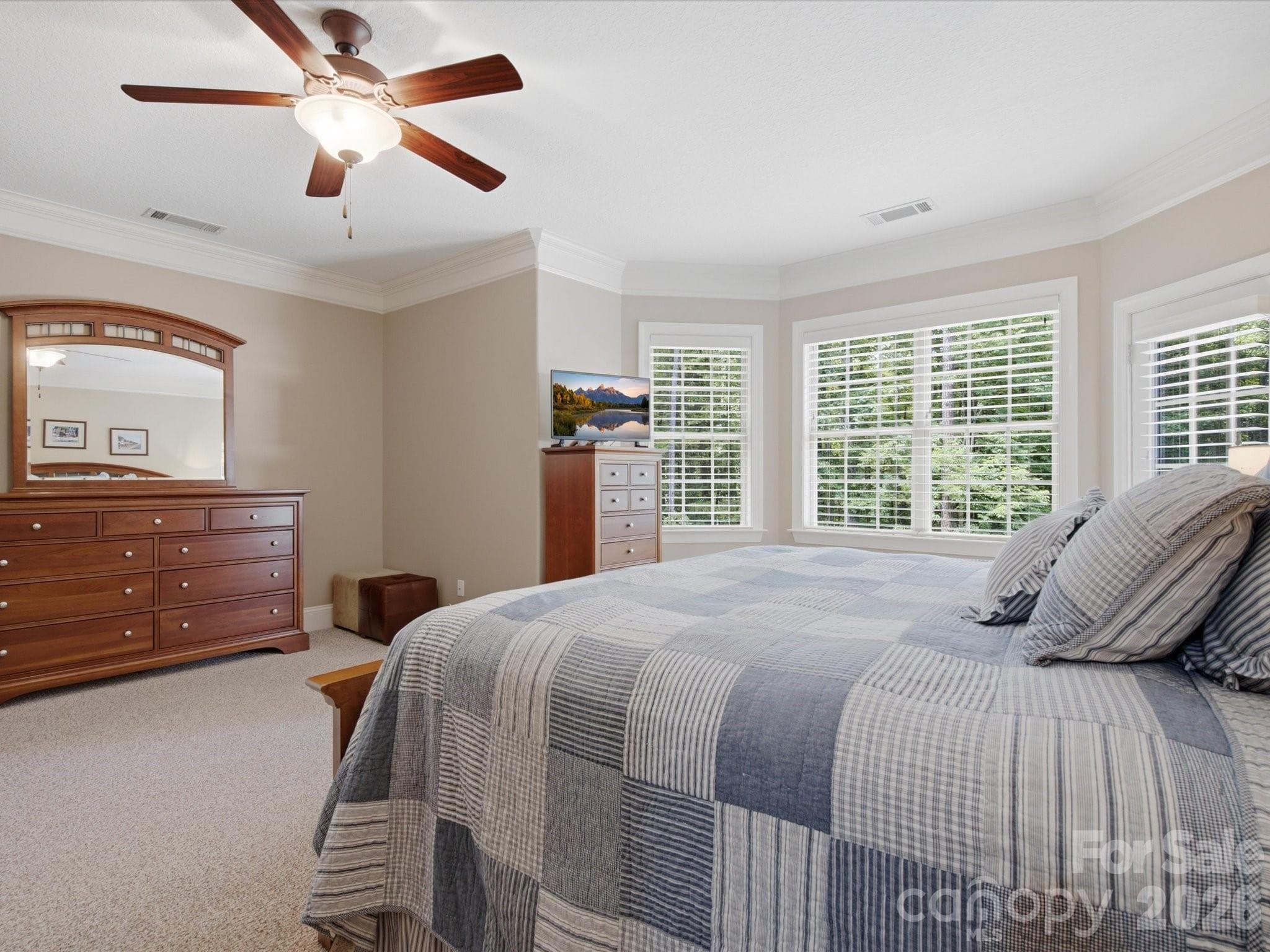 Primary Bedroom on main floor - 1023 Madras Court, Davidson