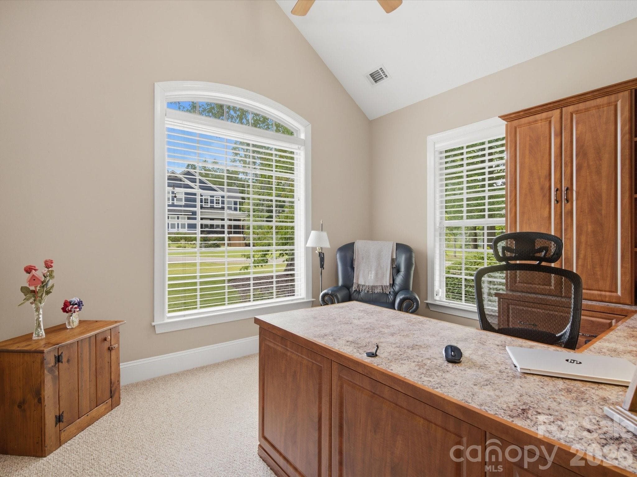 Office with built in cabinets - 1023 Madras Court, Davidson