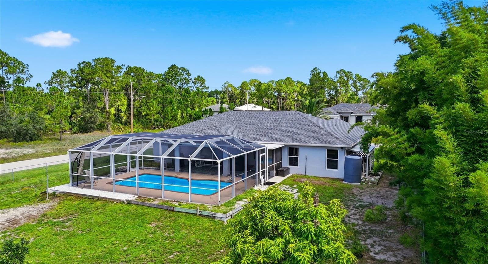 Backyard - 1104 MORTON ST E, LEHIGH ACRES