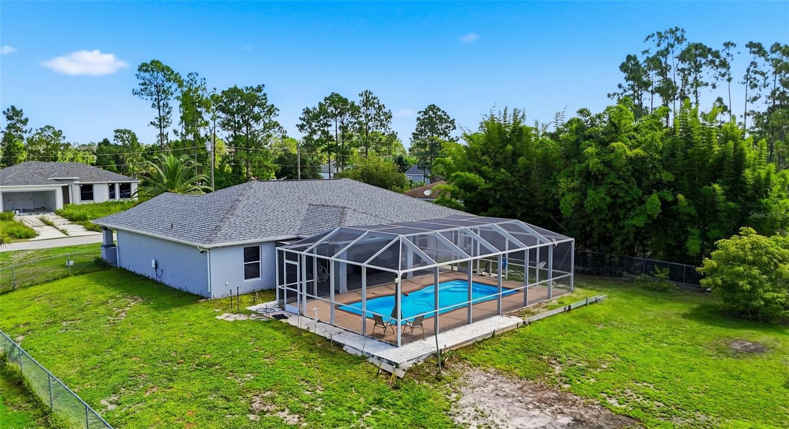 Backyard - 1104 MORTON ST E, LEHIGH ACRES