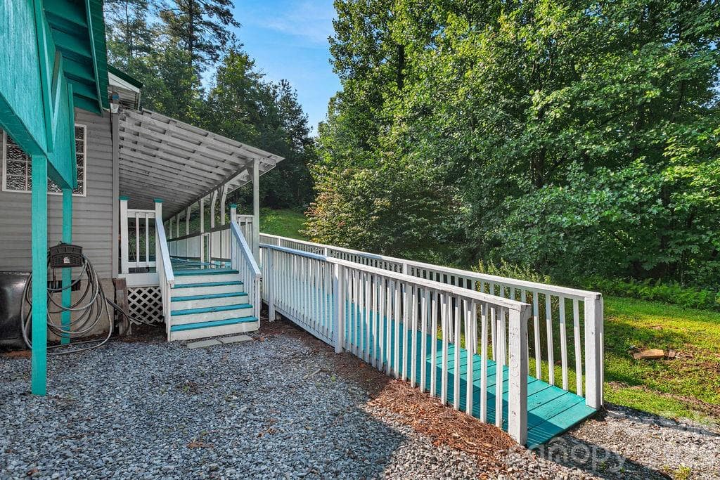 Ramp to Back Porch - 98 New Sorrells Estate, Brevard