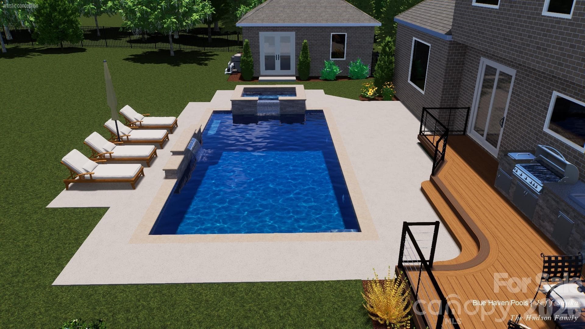 Possible pool addition - 8508 Max Meadows Drive, Charlotte