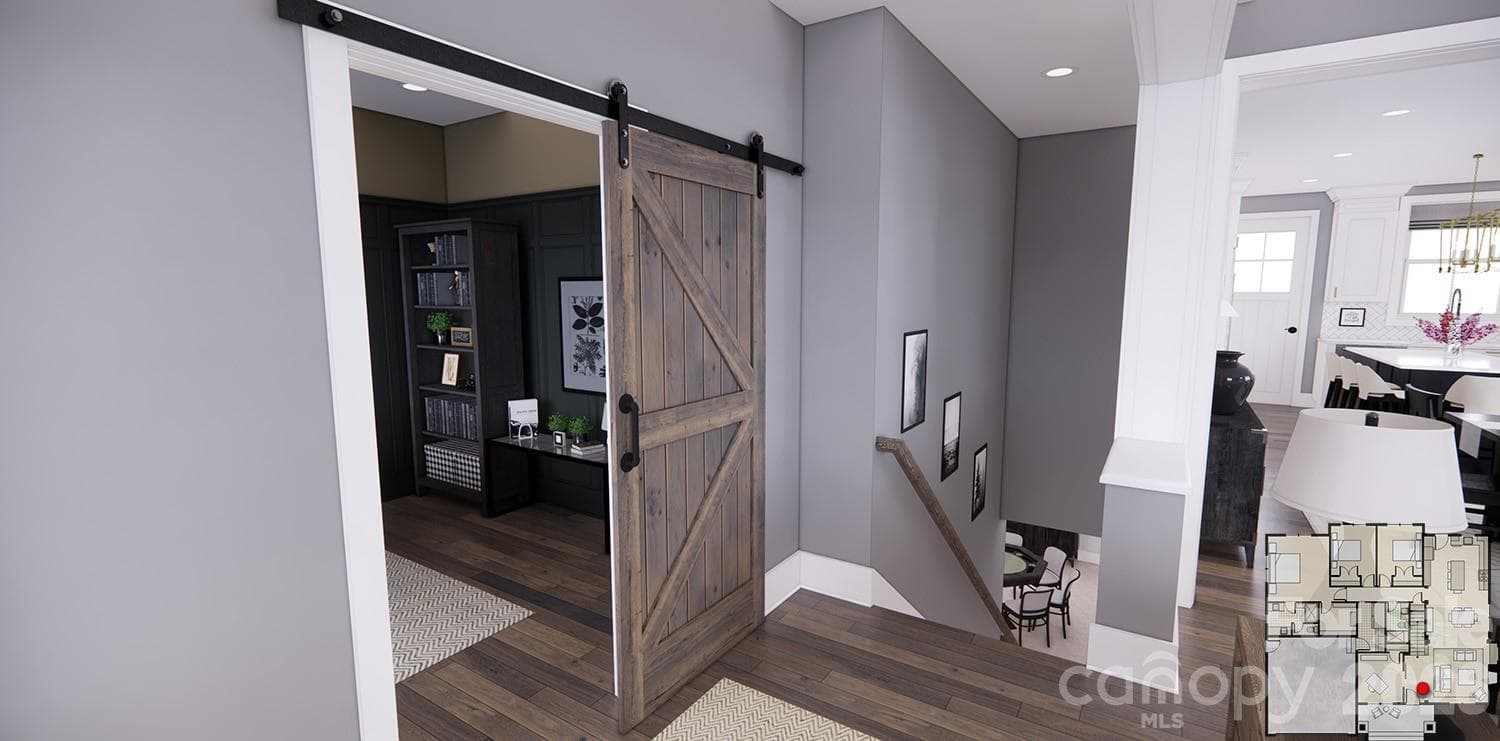 Main-Level Office-Rendering courtesy of Royal Oaks Design. - 166 Williams Meadow Loop, Hendersonville