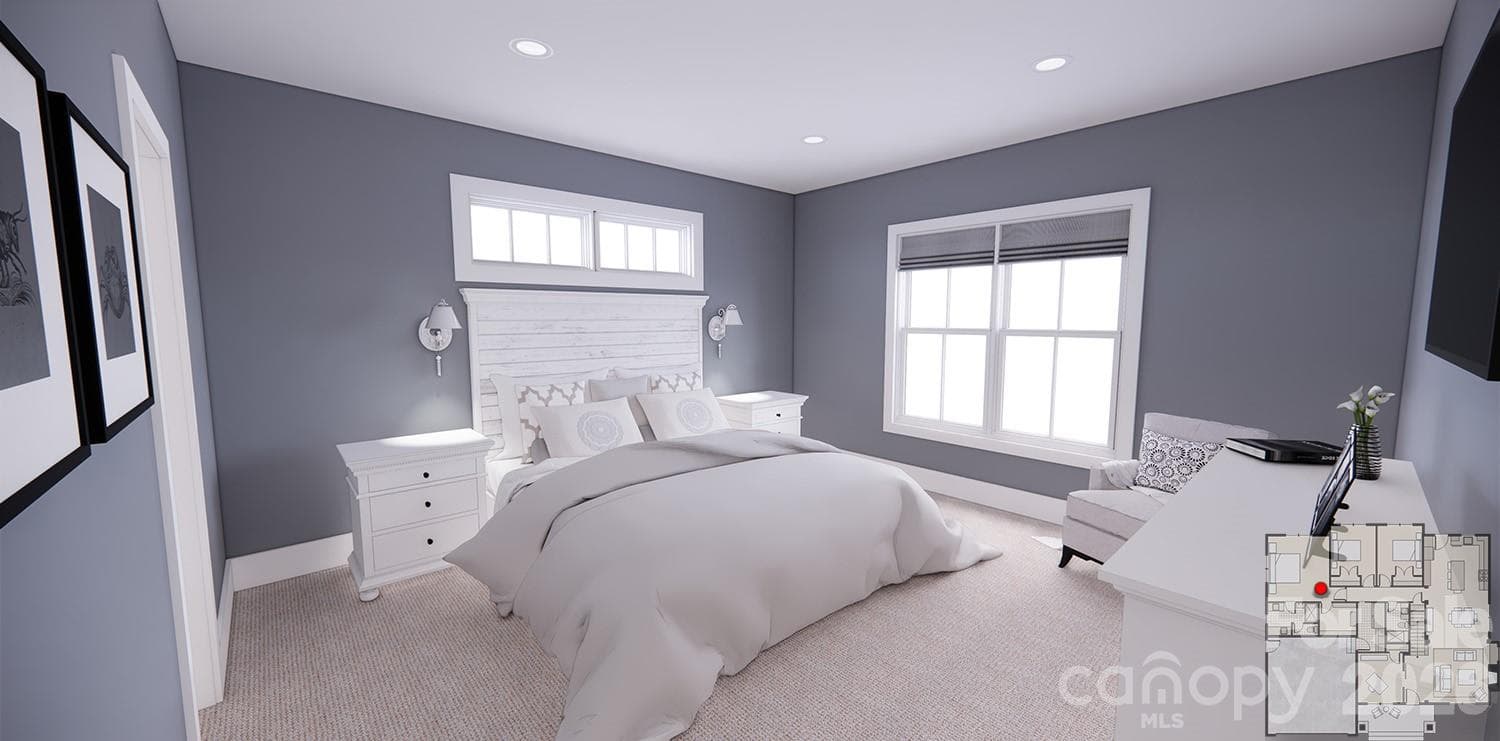 Main-Level Primary Suite-Rendering courtesy of Royal Oaks Design. - 166 Williams Meadow Loop, Hendersonville