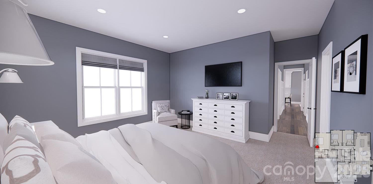 Main-Level Primary Suite-Rendering courtesy of Royal Oaks Design. - 166 Williams Meadow Loop, Hendersonville